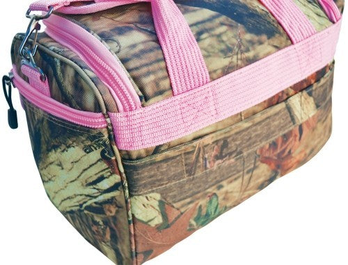 Ladies' Mossy Oak Infinity Duffel Carry-On Bag, 13 Inch with Pink Trim (MO14P)