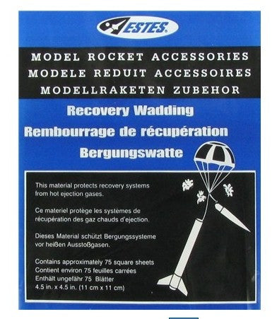 Model Rocket Recovery Wadding