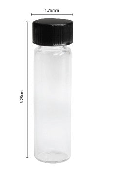 Mini Glass Bottle: 2.25 Inch (Gold Panning Tool)