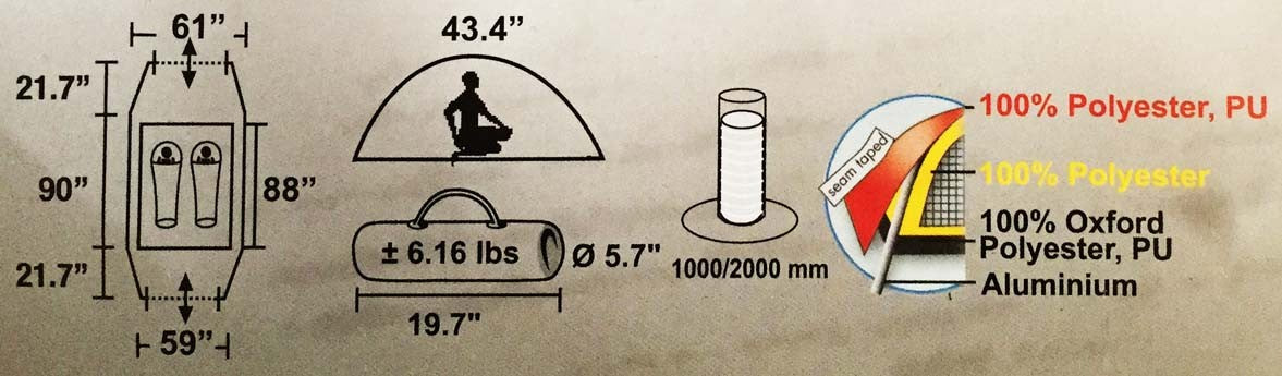 High Peak HyperLight Extreme XL Extra Long 4 Season Tent