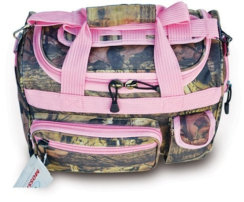 Ladies' Mossy Oak Infinity Duffel Carry-On Bag, 13 Inch with Pink Trim (MO14P)