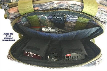Mossy Oak Camo Range Bag Camera Bag with Khaki Trim