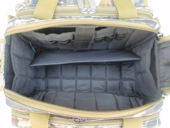 Mossy Oak Camo Range Bag Camera Bag with Khaki Trim