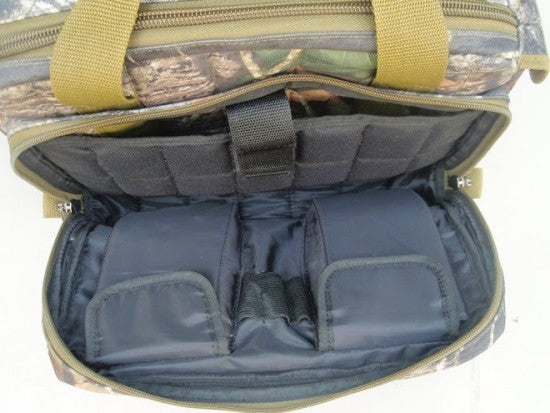 Mossy Oak Camo Range Bag Camera Bag with Khaki Trim