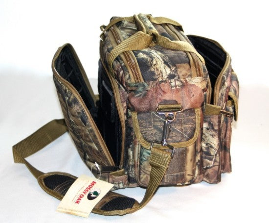Mossy Oak Camo Range Bag Camera Bag with Khaki Trim