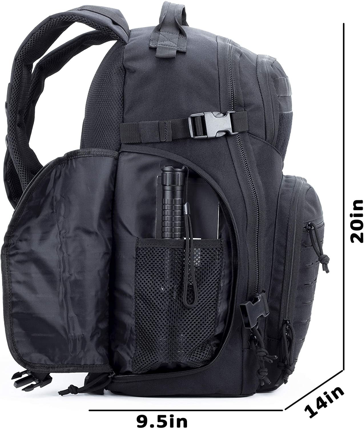 Military Tactical Backpack Bugout Bag Lazer Cut MOLLE Hiking Backpack Daypack EDC Pack 40L