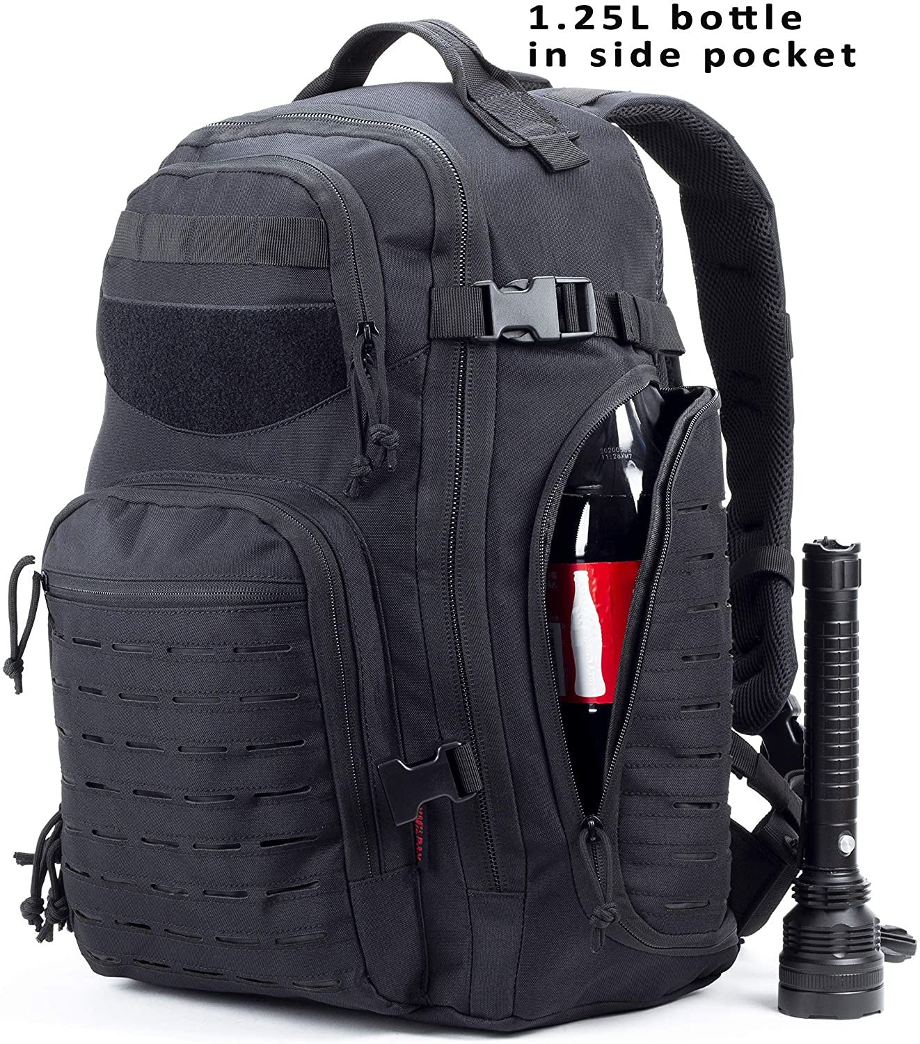 Military Tactical Backpack Bugout Bag Lazer Cut MOLLE Hiking Backpack Daypack EDC Pack 40L