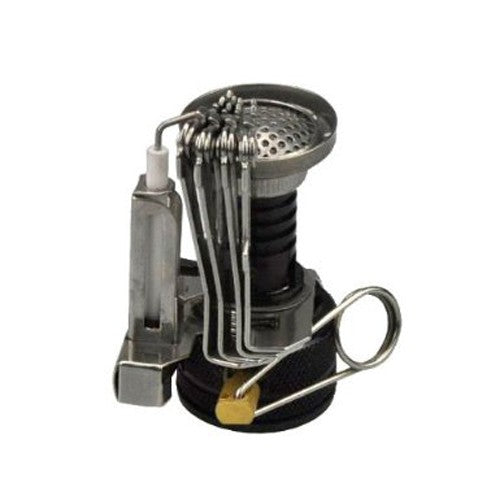 Mini Portable Ultralight Backpacking Canister Camp Stove with Piezo Ignition