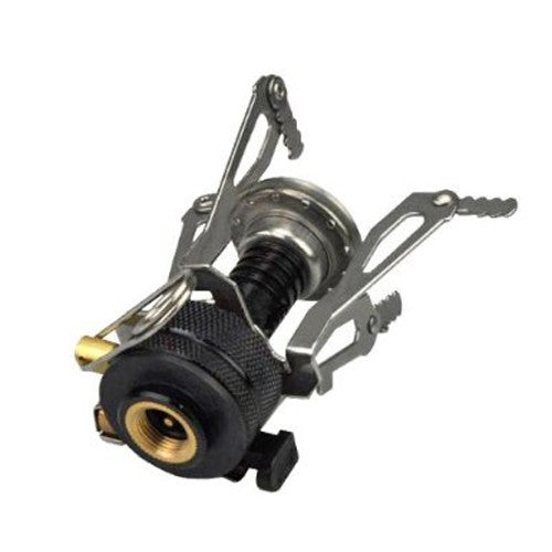 Mini Portable Ultralight Backpacking Canister Camp Stove with Piezo Ignition
